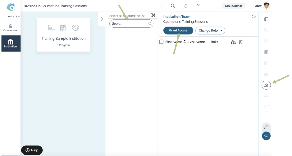 Coursetune Image Adding Users