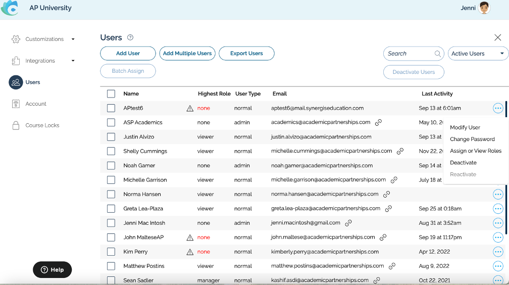 Coursetune Image Adding Users